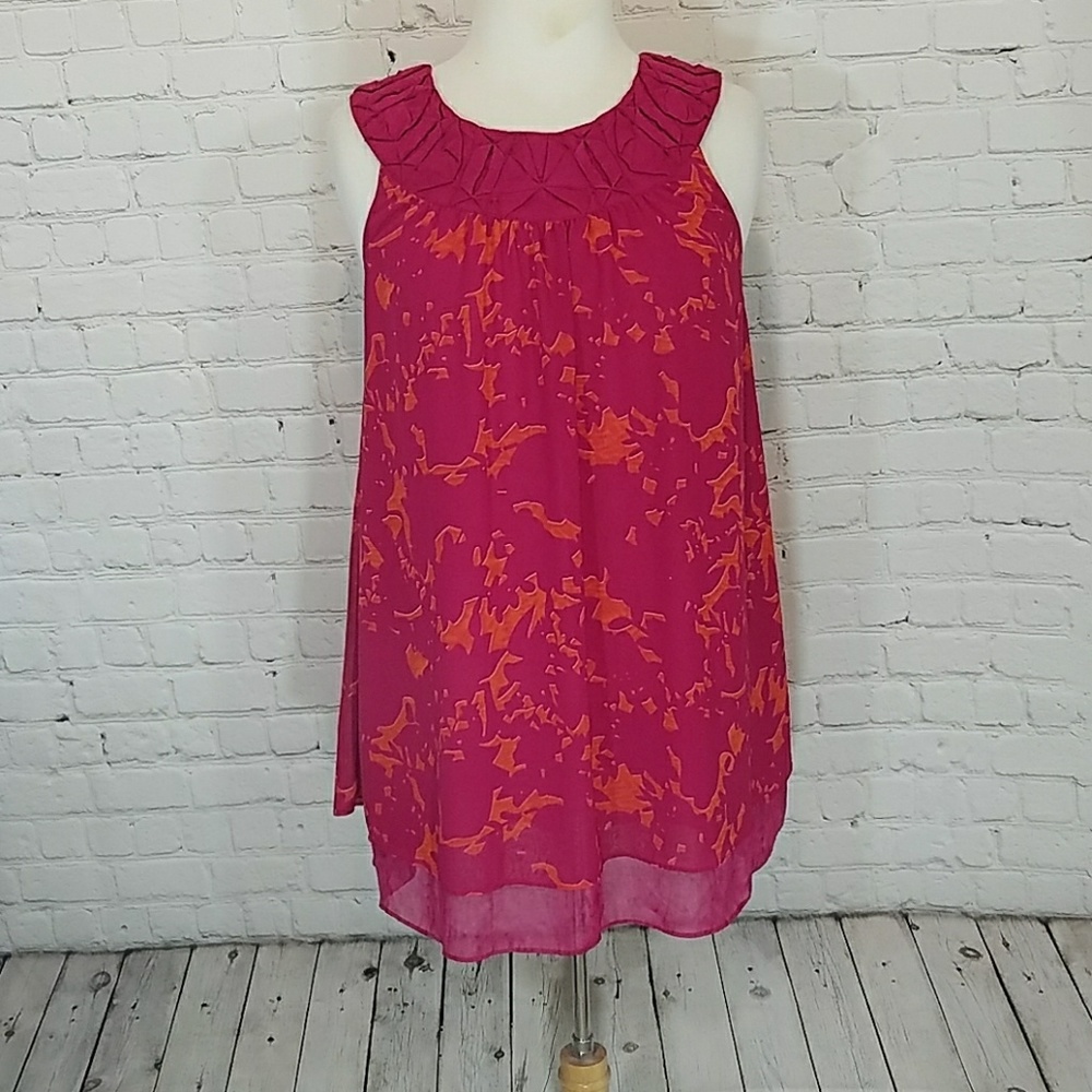 CAbi pink  sleeveless tunic